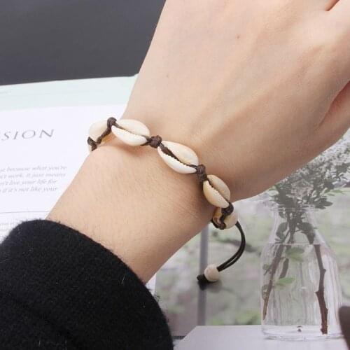 Natural Cowrie Shell Anklet Bracelets Handmade Hawaiian Beach Seashell Jewelry For Women