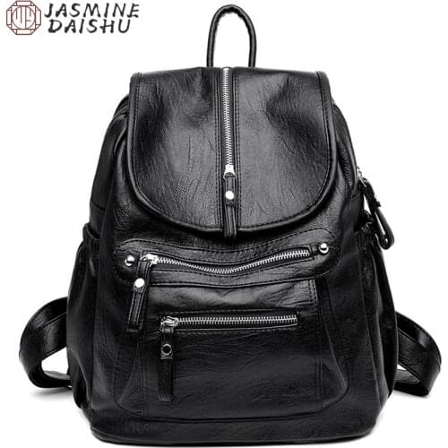 High Quality Women Leather Backpack Designer Lady Sac A Dos mochila mujer Shoulder Bag School Backpacks For Teens Girls Preppy