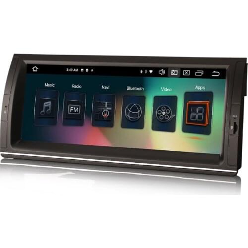 10.25" Android 10.0 OS Car Multimedia GPS Radio Player for BMW X5 E53 2000-2007 E39 M5 1999-2003 E39 1995-2003 E38 1994-2001