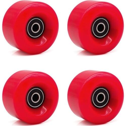 4PCS Double Row Roller Skates Four-Wheel Roller Skates Roller Skates Non-Shiny Wheels PU Wear-Resistant Wheels