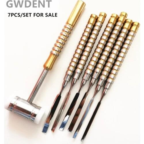 7PCS/SET Dental Implant Instrument tool Stainless steel Dental Chisel Periodontology and Implantology Bone Chisels