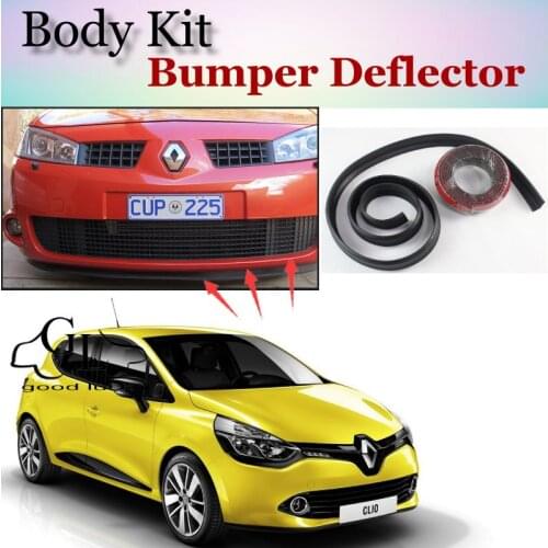 Bumper Lip Deflector Lips For Renault Clio / Lutecia Front Spoiler Skirt For TopGear Fans Car Tuning View / Body Kit / Strip