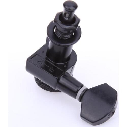 Guitar String Peg Locking Tuners Tuning Pegs Machine Heads Black 6R Inline Acoustic Guitars Parts Accessory choose Machine Head
