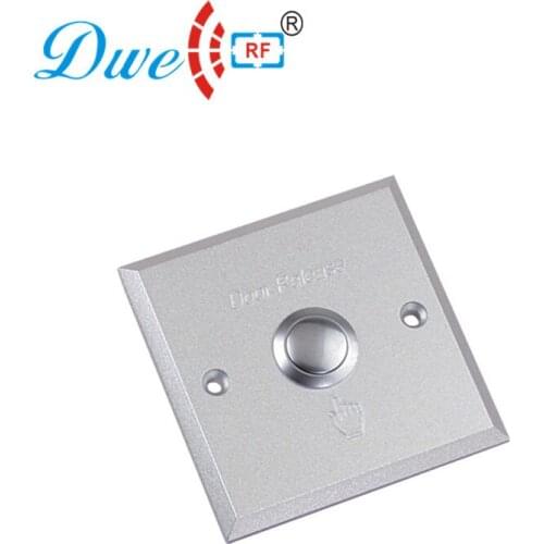DWE CC RF Aluminum alloy metal self locking push button switch with wire drawing finished