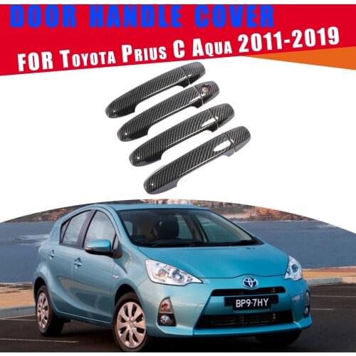 For Toyota Prius C Aqua 2011 2012 2013 2014 2015 2016 2017 2018 2019 Chrome Door Handle Cover Catch Car Cap Styling Accessories