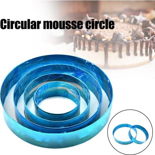 Cake Template Stainless Steel Round Mousse Ring Cake Maker Cake Ring Anti-Rust Easy to Clean SAL99