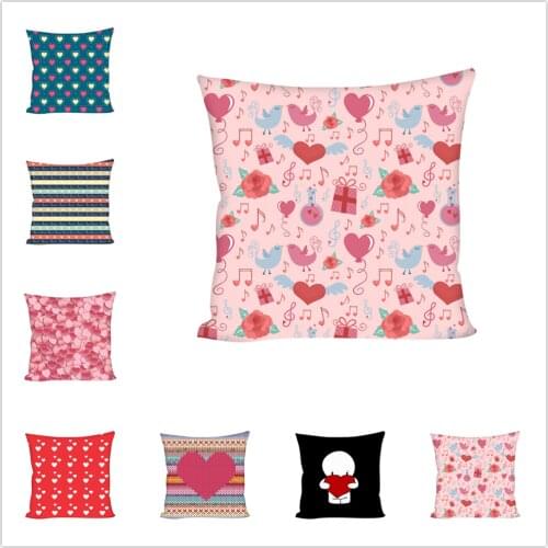Love Print Cushion Cover Decorative Sofa Pillow Cover Case Seat Car Home Decor Throw Pillowcase Christmas Decoration for Home