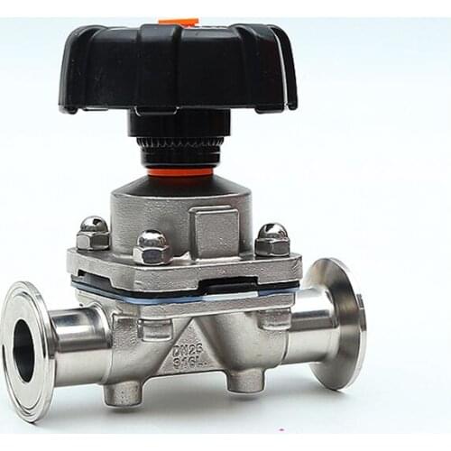Free shipping 316 Stainless Steel Medical and Health Grade Diaphragm Valve Sterile Diaphragm Valve quick connection ball valve