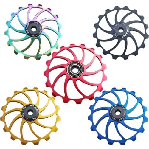 Mi.Xim Bicycle Rear Derailleur MTB Road Bikes Ceramic Bearing Pulley Guide Wheel Rear Derailleur Parts 16T