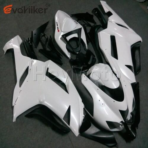 Motorcycle Fairings hull for ZX6R 2007 2008 white ZX-6R 07 08 ABS Plastic fairings Injection mold