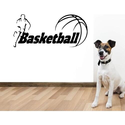 Cartoon Basketball Home Decor Wall Stickers For Kids Rooms Decoration Sticker Mural