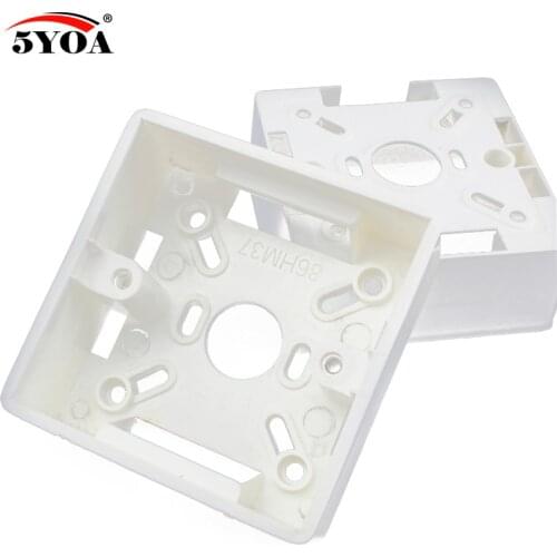 86 Box Mount Bottom Wall Switch Socket Switch-Base PVC Surface Outlet Junction Electrical Accessories Mounting Exit Button