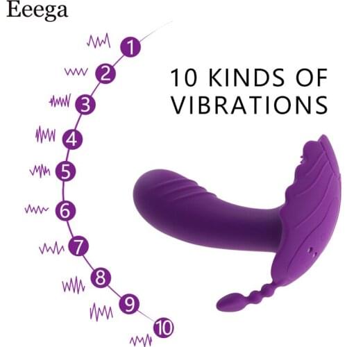 Wearable Panties Dildo Vibrators G Spot Clitoral Vibrator Female Masturbation Butterfly Vibrating Adult Sex Toy For Woman