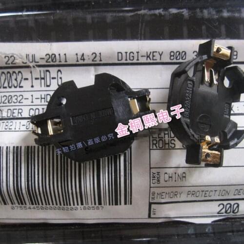 Original new 100% BU2032-1-HD-G holder coin cell 2032 pc pin BU2032-1 button type switch BU2032