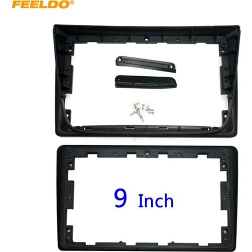 FEELDO Car Audio 2DIN Fascia Frame Adapter For KIA Sorento 9" Big Screen DVD Player Dash Fitting Panel Frame Kit #HQ6754