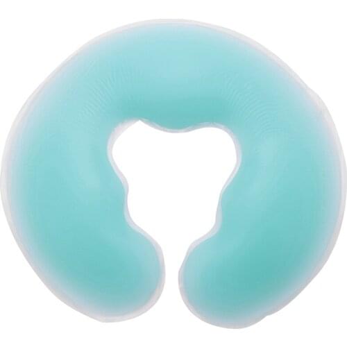 1Pcs Soft Silicon Spa U Shape Massage Pillow Spa Gel Pad Face Relax Body Massage Cradle Cushion Health Care