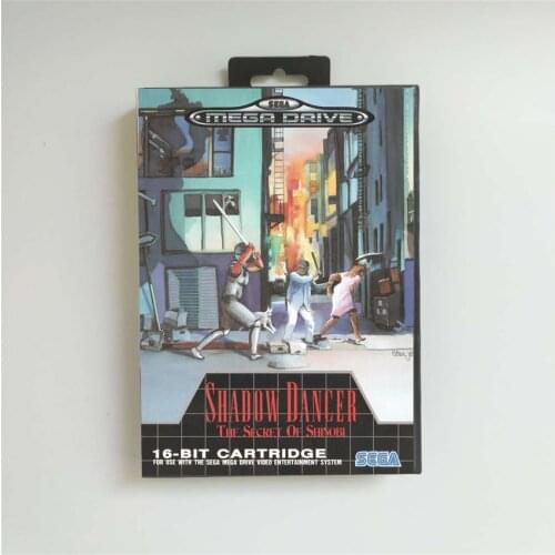 Shadow Dancer The Secret of Shinobi - EUR Cover With Retail Box 16 Bit MD Game Card for Megadrive Genesis Video Game Console