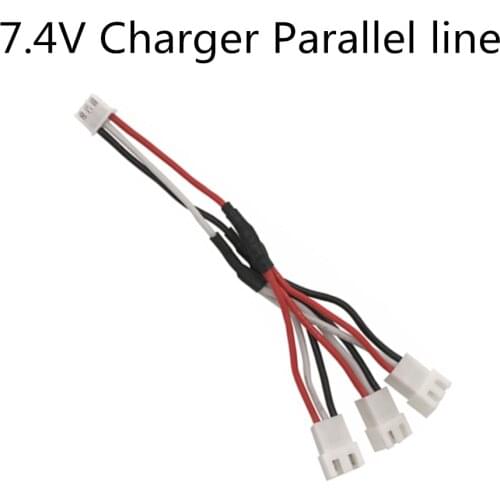 3 In 1 plug adapter 7.4V 2s lipo battery charging Parallel line cable for Syma X8C 3P white balance charger plug
