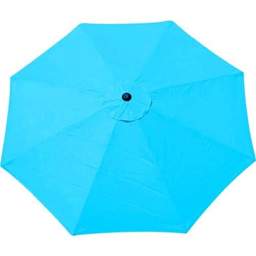Stand Peacock Umbrella Canopy 8 Ribs Outdoor Parasol For Courtyard Swimming Pool UV-protected Garden Supplies 2.7m 6 Bones
