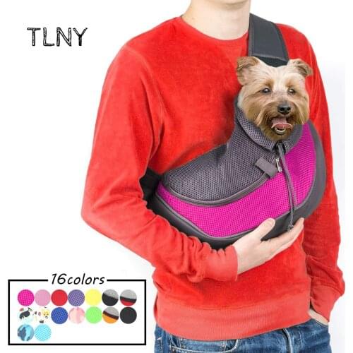 TNLY Breathable Slings Dog Carrier Outdoor Travel Handbag Pouch Mesh Shoulder Bag Pet Travel Tote Cat Puppy CarrierOutdoor Cover