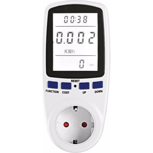 New EU/UK/US Plug Smart Socket LCD Display Wall Socket Smart Plug Electric Monitor Analyzer Power Meter Energy Meter