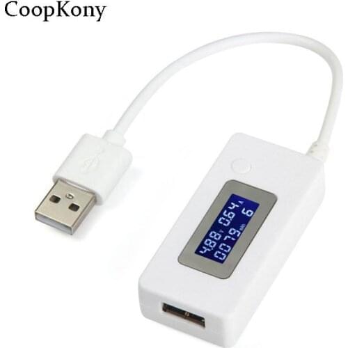 USB LCD DIY Voltmeter Charger Capacity Current Detector Voltage Tester Meter voltimetro For Cell Phone Power Bank LCD Display