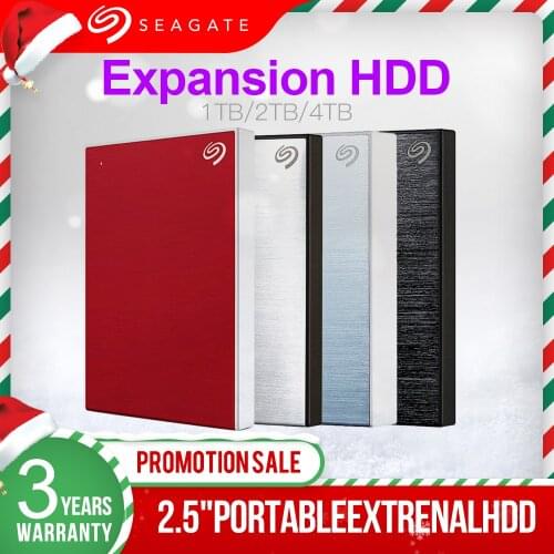 Seagate Backup Plus 1TB 2TB 4TB 5TB External Hard Drive Disk USB 3.0 2.5" Portable HDD for Desktop Laptop Backup