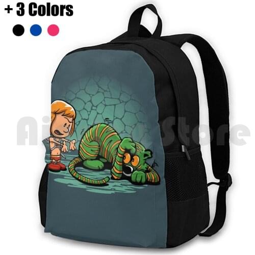 Afraid Of Your Own Shadow Outdoor Hiking Backpack Waterproof Camping Travel He Man He Man Masters Of The Universe Cringer Tiger