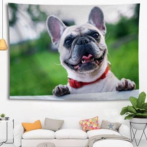 Custom High Quality Dog Hanging Tapestry Home Party Decoration Tapestries Photo Background Cloth Table Cloth Wall Tapes