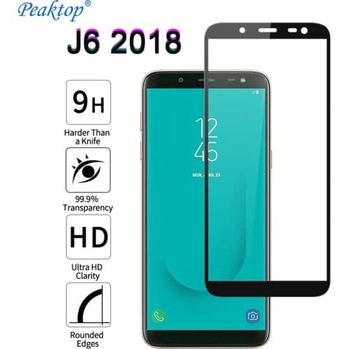 Protective Glass For Samsung Galaxy J6 J 6 2018 A50 40 Full Cover Screen Protector For Samsung J6 plus 2018 J600F Tempered Glass