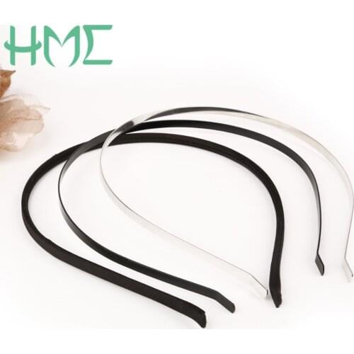 Width 5mm 5pcs/bag Fabric Covered Iron Hoop Elastic Hair Bands Hairwear Base Setting For DIY Headband Findings Jewelry Making