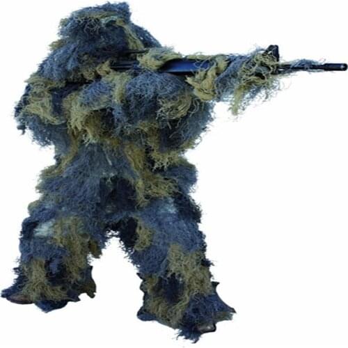 1.2M Airsoft Hunting Blind Ropes Camouflage Ghillie Suit Accessories Elastic Synthetic Fiber Mlitary CS Hunting Blind Gun Wraps