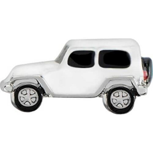 10pcs White SUV Car Custom Floating Charms for Glass Locket Watch Necklace Bracelet