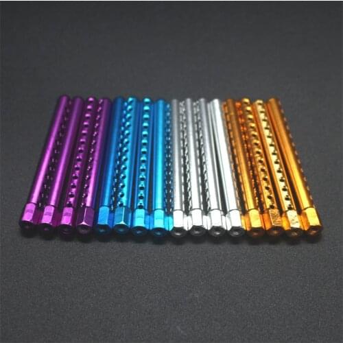 102037 HSP (02144) Upgrade Spare Parts For 1/10 R/C Model Car Purple Aluminum Body Mounts 102037