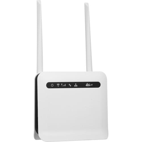 4G LTE Wireless Router 300Mbps High Power Industrial-grade CPE Router with SIM Card Slot External Antennas US/EU Version