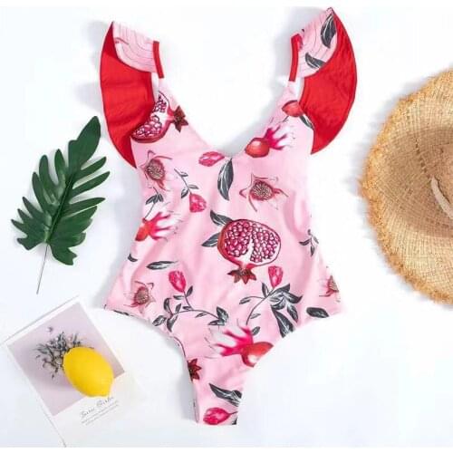 One-piece Swimsuit Ladies New Pattern Print Ladies Swimsuit Push-up Suit Plus Size Swimsuit Sexy Swimwear