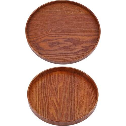 Wood Simple Tray Serving Trays Tea Plate Coffee Plates Bread Wooden Large Brunch