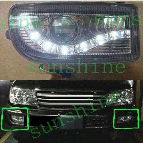For Toyota Land Cruiser 4700 FJ100 1998-2007 Car Fog Light Housing with LED LENS 2pcs
