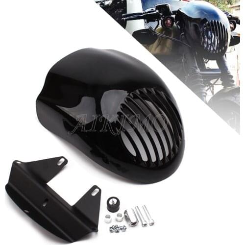 Headlight Fairing Covers Front Head Light Cowl Fork Mount Headlamp Visor Bracket Kit For Harley Sportster Dyna XL FX 883 1200
