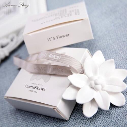 Aromeasy Ceramic Aromatherapy Air Freshener Home Decor Aroma Diffuser Mist Maker Diffuser with Aromatic Ribbon Home Decor