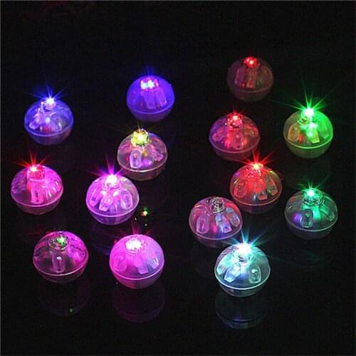 2000 Pcs/ Lot Round Shape RGB Mini Led Flashing Ball Lamps White Balloon Lights for Christmas Party Wedding Decoration