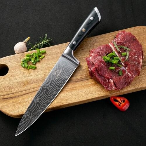 DAOMACHEN Kitchen Knives Damascus G10 Stainless Steel Knives Paring Utility Santoku Slicing Chef Cooking Knife Free shipping