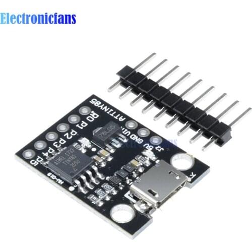 ATtiny ATtiny85 Digispark Kickstarter Micro USB Development Board Module For Arduino IIC I2C TWI SPI Low Power Microcontroller