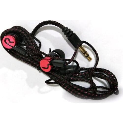 Metal Earphones Jack Standard Noise Isolating Reflective Fiber Cloth Line 3.5mm Stereo In-ear Earphone Earbuds Bluetooth USB