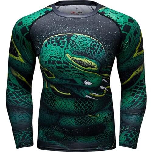 Guangzhou Mens Digital Sublimation Printed Tshirt Fashion Jiu Jitsu Rash Guard