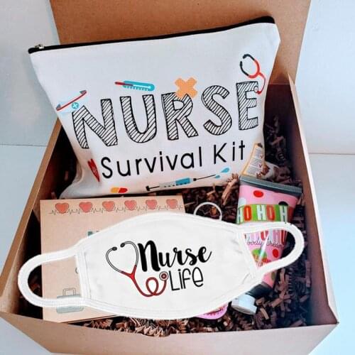 Nurse Survival Kit Cosmetic Bag Nurse Week Appreciation Christmas Birthday graduation retirement party Thank you Gift present