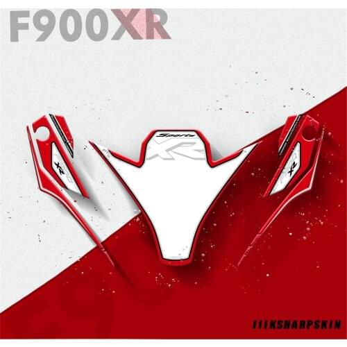 New 3D Gel Motorcycle Front Fairing Sticker Protector Number Board Moto Paint Protector decals for F900XR 2020 F900 xr
