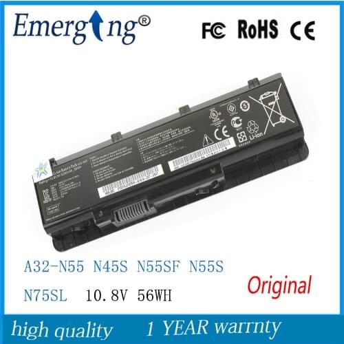 New Original 56WH Laptop Battery for ASUS A32-N55 N45 N45SF N55E N75S N45E N45SJ N55S N75SF N45F N45SL N55SF N75SJ N45J