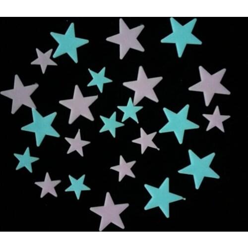 Wholesale NEW Glow In The Dark Star Stickers for Baby Kids Toy Nursery Room Home Decor
