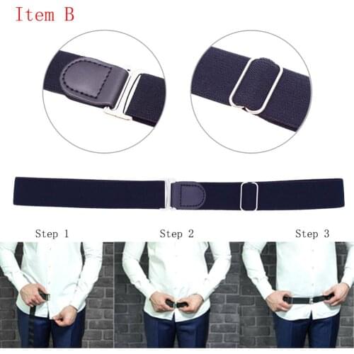 2019 All New Shirt Stays Tuck Belt Universal Adjustable Elastic Shirt Holder Suspenders Garter for Men Interview DropShip